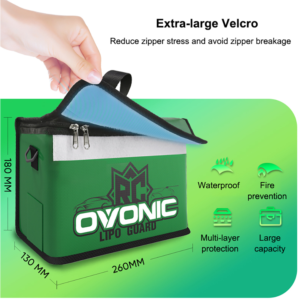 Ovonic LiPo Battery Safe Bag P - đánh giá và giá Drone Battery Case
